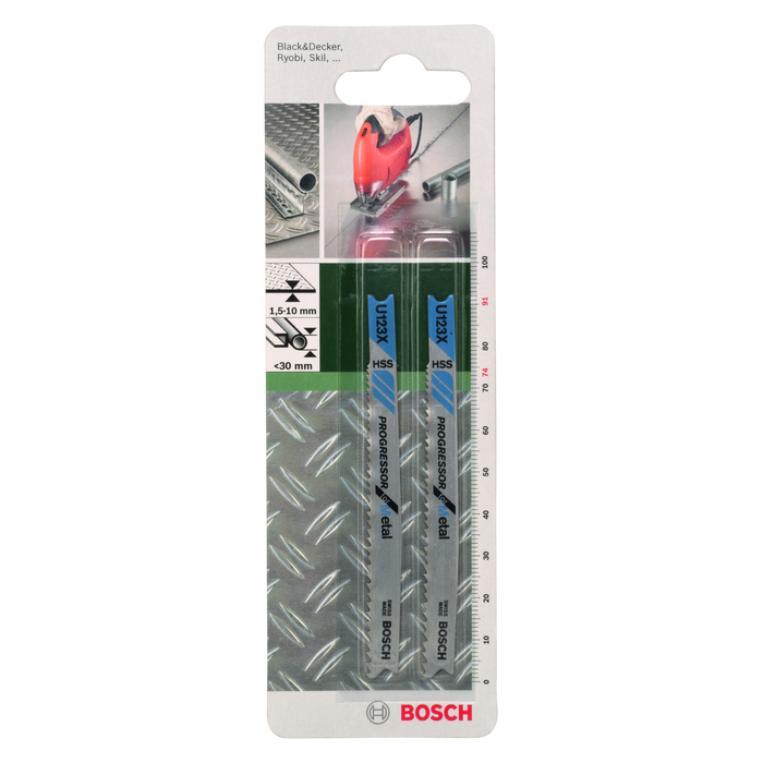 BOSCH Pânză de ferăstrău vertical HSS, U 123 XFProgressor for Metal