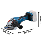 BOSCH GWS 18V-15 P (SOLO)