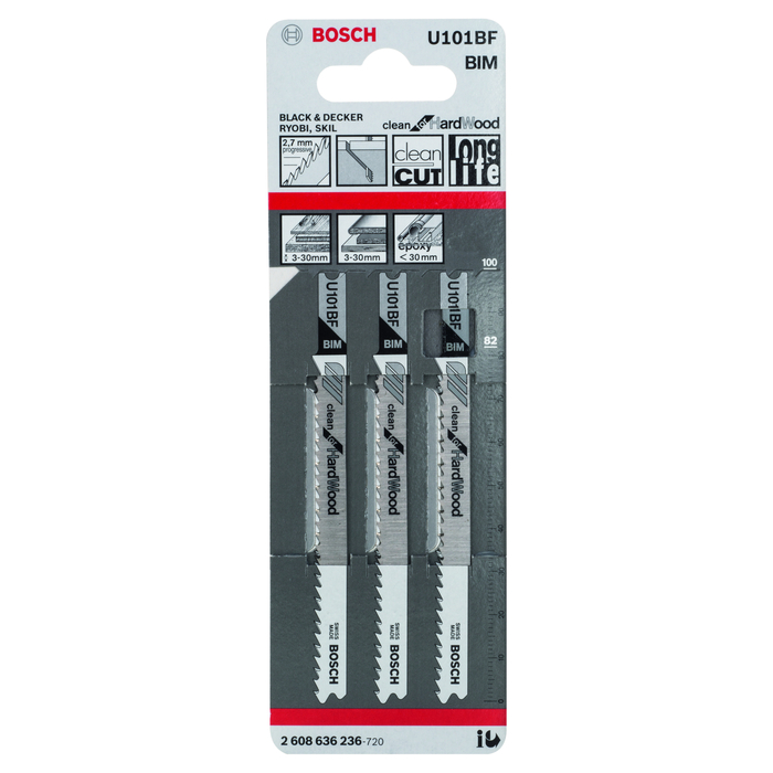 BOSCH Pânză pentru ferăstrău vertical U 101 BF