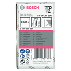 BOSCH Set 2000 cuie galvanizate SK64-20 G, 1.6x2.8x1.35x50 mm pentru GNH