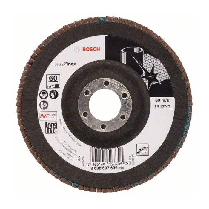 BOSCH Disc de şlefuire evantai Best for Inox
