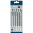 BOSCH Set 5 pânze pentru ferăstrău vertical Speed for Hard Wood