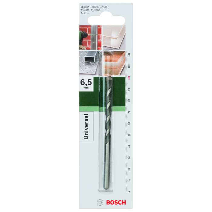 BOSCH Burghie multifuncţionaleD= 6,5 mm; L= 100 mm