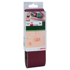 BOSCH Set benzi de şlefuire, 3 buc., pentru şlefuitor cu bandă, sortiment roşuG= 40