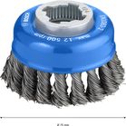 BOSCH Perie sârmă oală împletită cu X-LOCK, Heavy for Metal