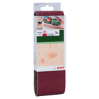 BOSCH Set benzi de şlefuire, 3 buc., pentru şlefuitor cu bandă, sortiment roşuG= 40