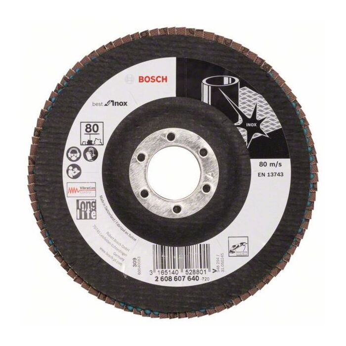 BOSCH Disc de şlefuire evantai Best for Inox