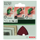 BOSCH Foi abrazive 93 mm, R120, 6 gauri (5)