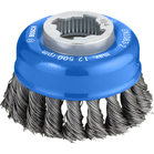 BOSCH Perie sârmă oală împletită cu X-LOCK, Heavy for Metal