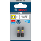 BOSCH Set 2 biți Impact Control 25 mm, T27