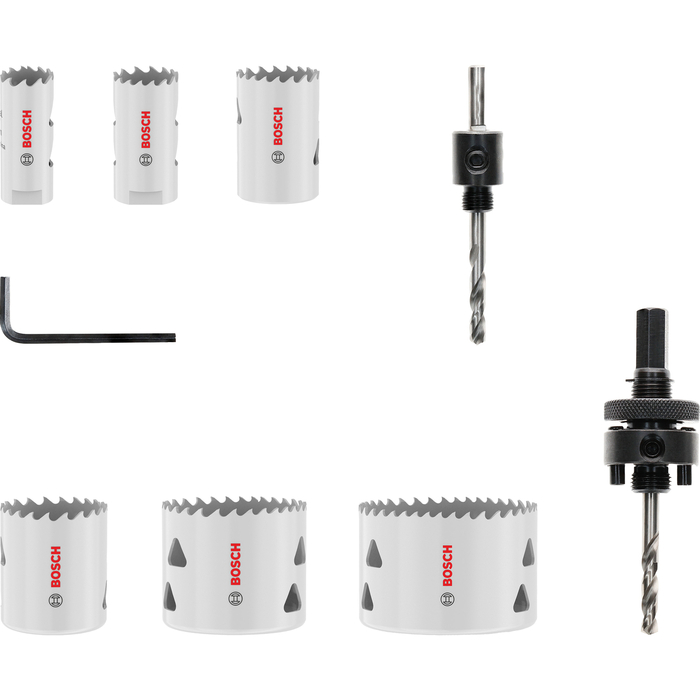 BOSCH Set Carote Multi Material, 20; 25; 32; 38; 51; 64 x 40 mm