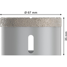 BOSCH Carotă diamantată Dry Speed, Best for Ceramic cu X-LOCK