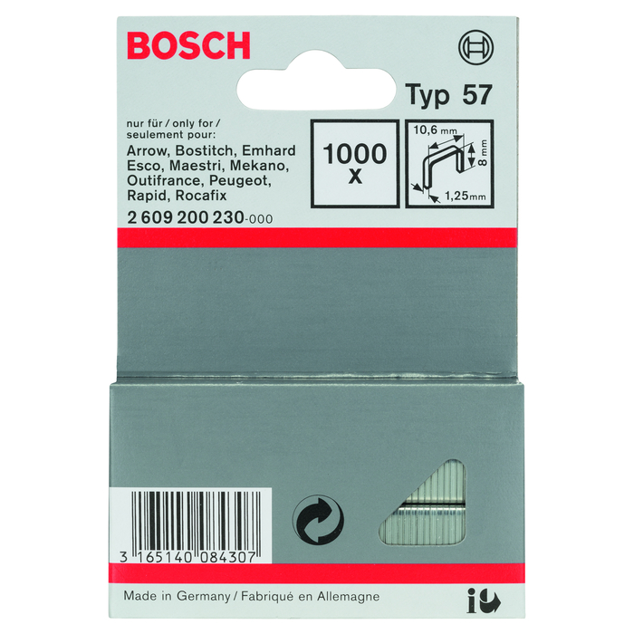 BOSCH Capse din sârmă plată tip 57