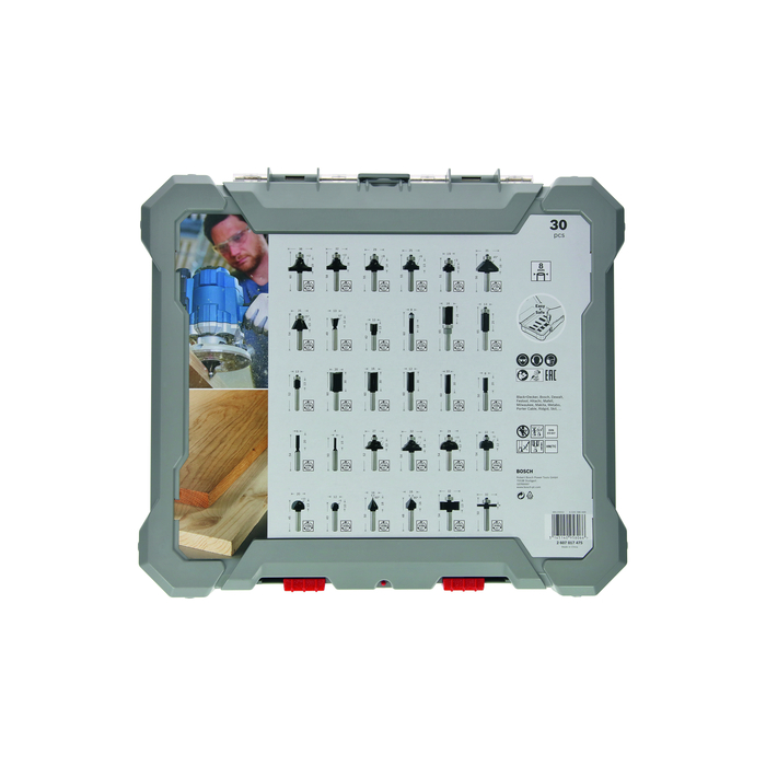 BOSCH Set 30 de freze mixte de profilat canturi