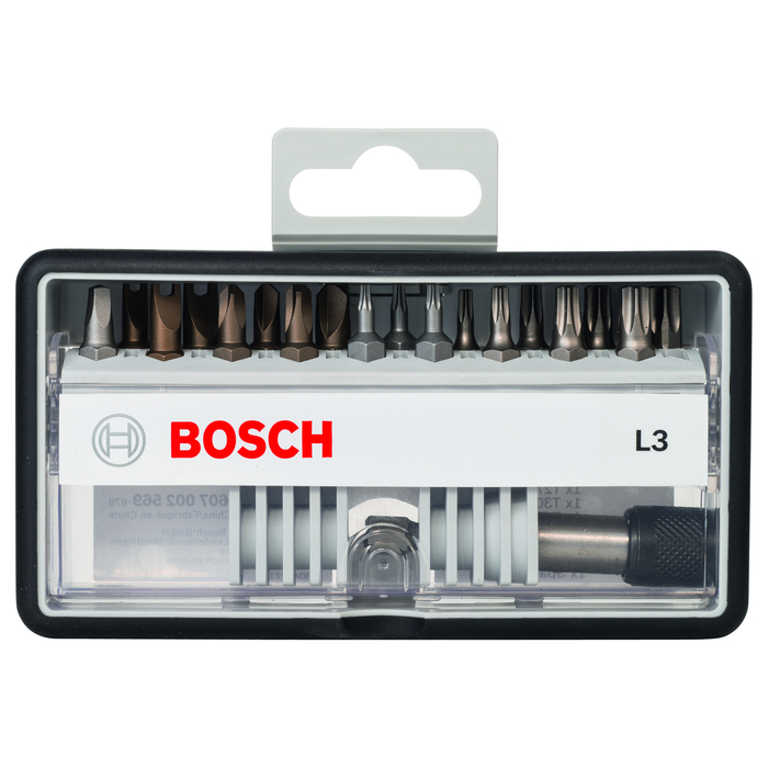 BOSCH Casetă 18+1 piese - Robust Line S, Extra Hard