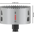 BOSCH Carotă PRO Multi Material PC Plus, 89 mm