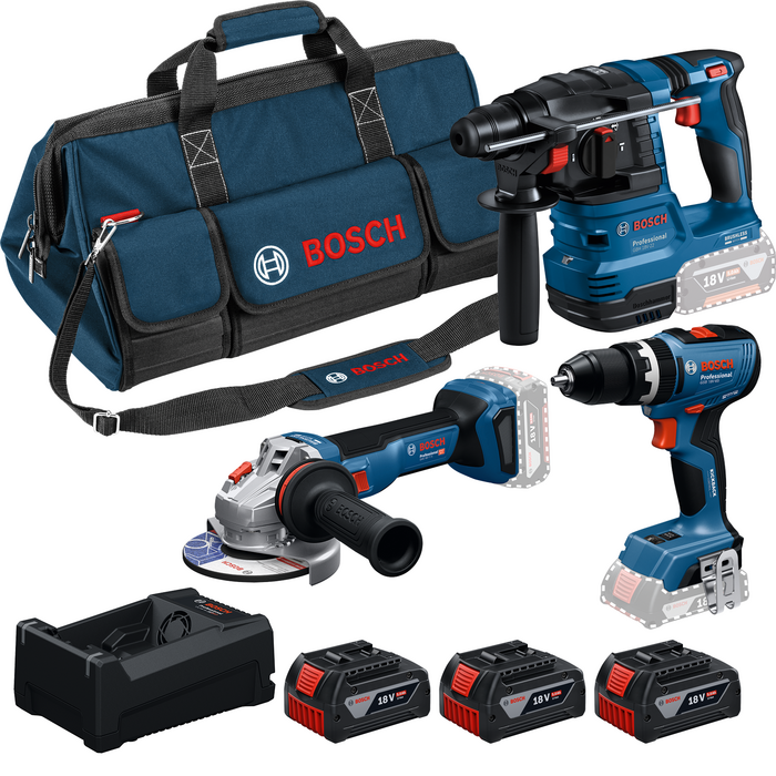 BOSCH Kit 3 scule 18V