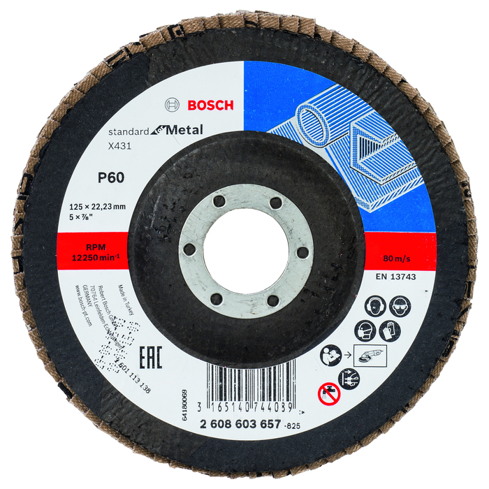 BOSCH Disc de şlefuire evantai X431, Standard for Metal