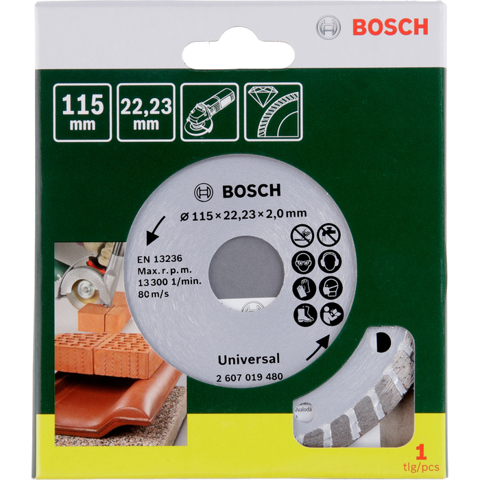 BOSCH DISC DIA TURBO 115MM