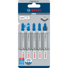 BOSCH Set de 5 pânze de fierăstrău vertical PRO Metal thick T121BFC 92 mm