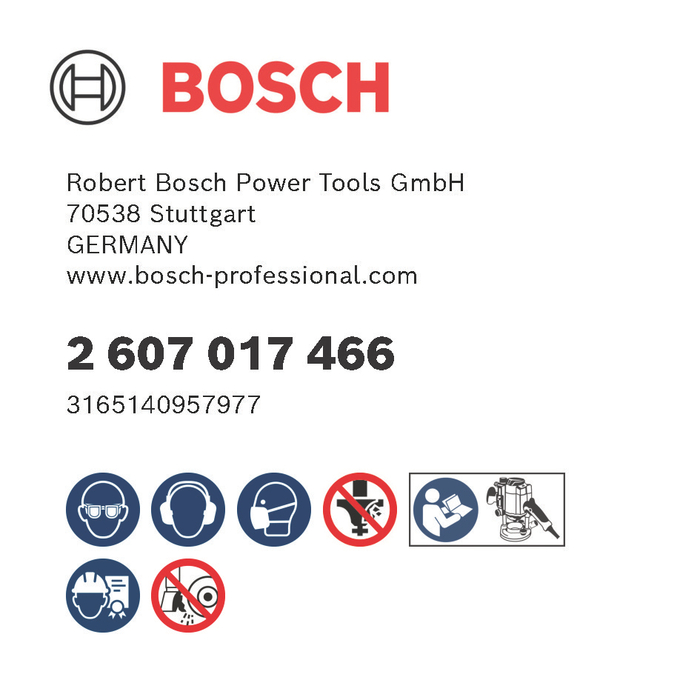 BOSCH Set 6 freze drepte de profilat canturi