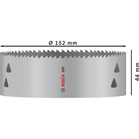 BOSCH Carotă PRO Multi Material, 152 mm, cu filet