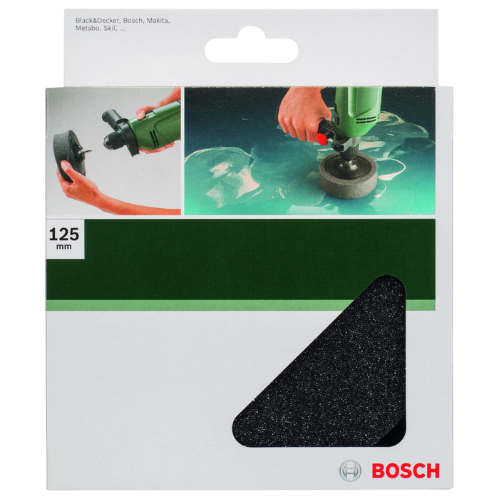 BOSCH Burete de lustruit, 125 mm