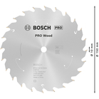 BOSCH Pânză de ferăstrău circular Standard for Wood pentru circulare cu acu