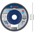 BOSCH Disc de şlefuire evantai X571, Best for Metal