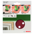 BOSCH Foi abrazive Ø 115 mm, R60, 8 gauri (5)