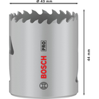 BOSCH Carotă PRO Multi Material, 43 mm, cu filet