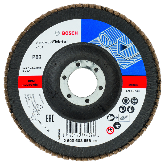 BOSCH Disc de şlefuire evantai X431, Standard for Metal
