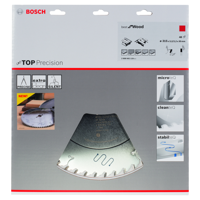 BOSCH Pânză de ferăstrău circular Top Precision Best for Wood