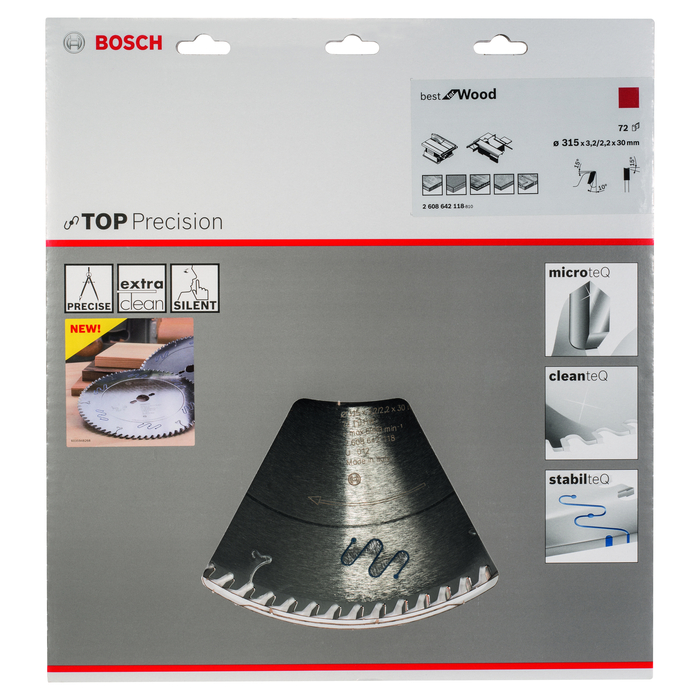 BOSCH Pânză de ferăstrău circular Top Precision Best for Wood