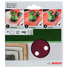 BOSCH Foi abrazive Ø 125 mm, 2x R60/120/ 240