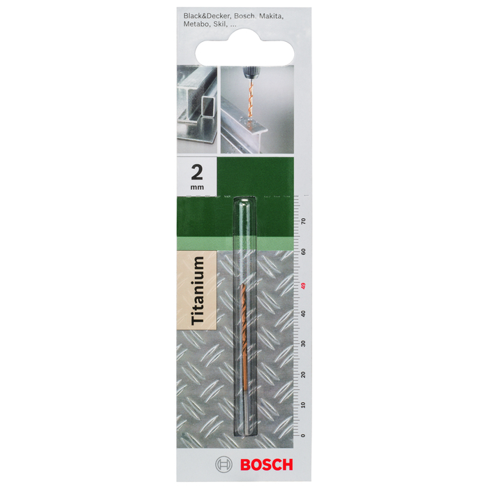 BOSCH Burghiu pentru metal HSS-TiN, 2,0x24x49
