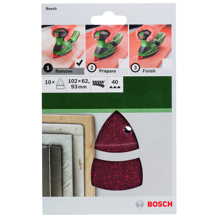 BOSCH Foi abrazive PSM - 95X135 Mm, G40, B&D M