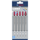 BOSCH PRO Plastics PVC clean and PMMA T302H Lamă de ferăstrău, 132 mm, 5 buc.