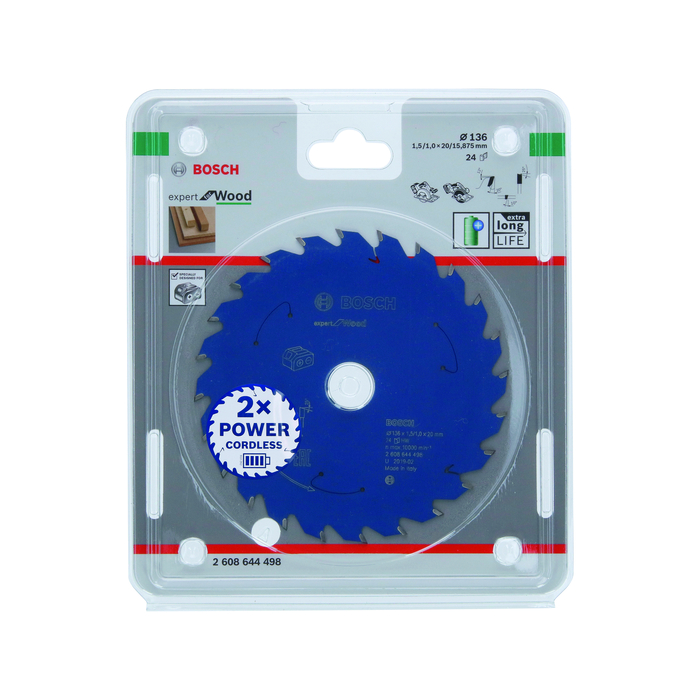 BOSCH Pânză de ferăstrău circular Expert for Wood pentru circulare cu acu