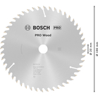 BOSCH Pânză de ferăstrău circular Optiline Wood
