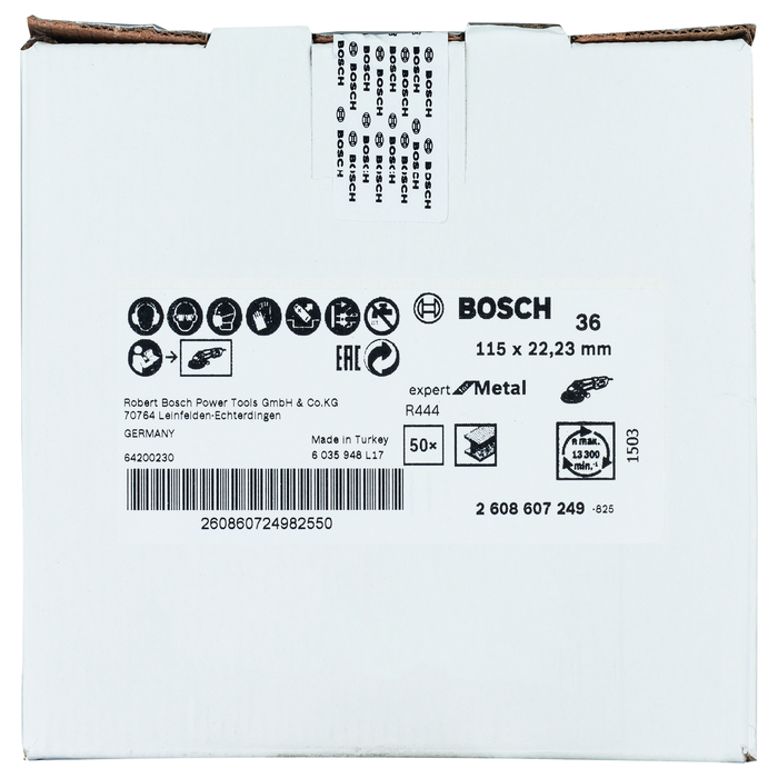 BOSCH Disc de șlefuire cu fibre R444, Expert for Metal