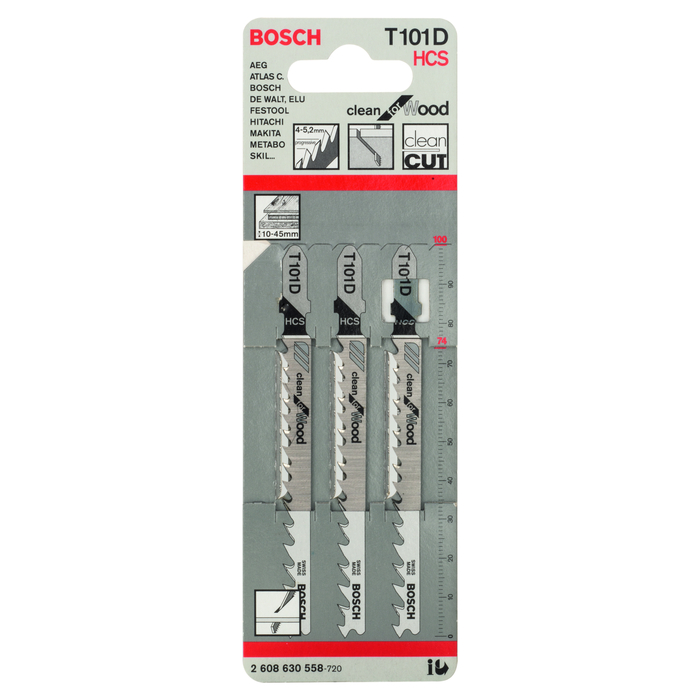 BOSCH Pânză pentru ferăstrău vertical T 101 D