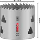 BOSCH Carotă PRO Multi Material, 54 mm, cu filet