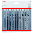 BOSCH Set 10 panze mixte pentru lemn