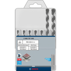 BOSCH Set de burghie PRO HEX-5, 4x100, 5x100, 5x100, 6x100, 6x100, 8x150, 10x150 mm, 7 buc.