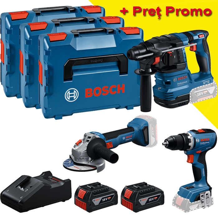 BOSCH Kit 3 scule 18V