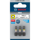 BOSCH Set 3 biți Impact Control 25 mm, T20, T25, T30